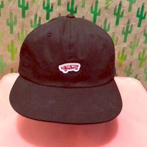 Black vans snap back baseball cap